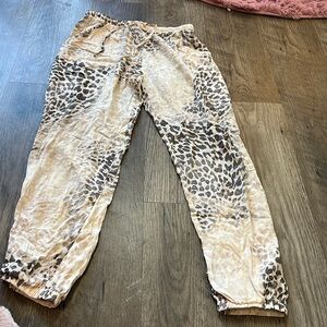Lightweight Animal Print Joggers